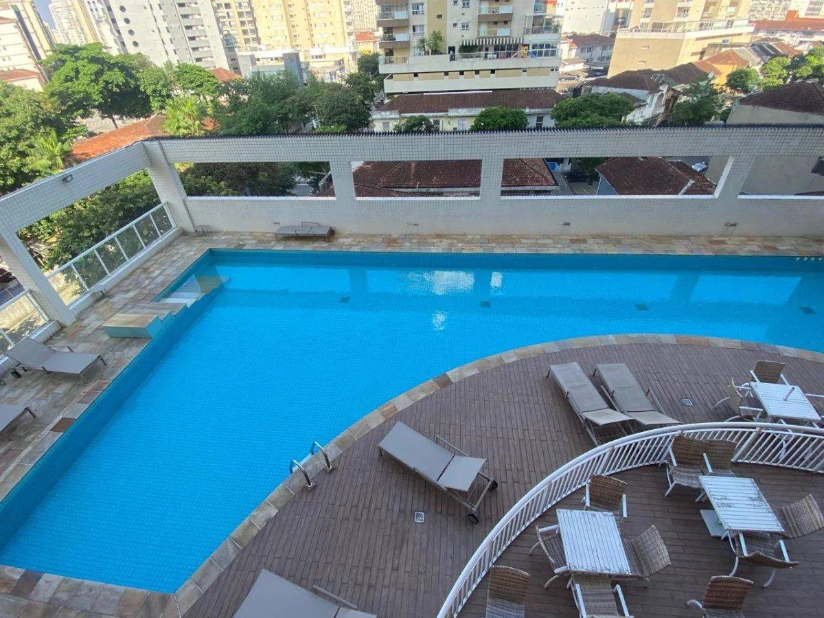 Apartamento de luxo à venda com 3 quartos, 134m² - Gonzaga,Santos