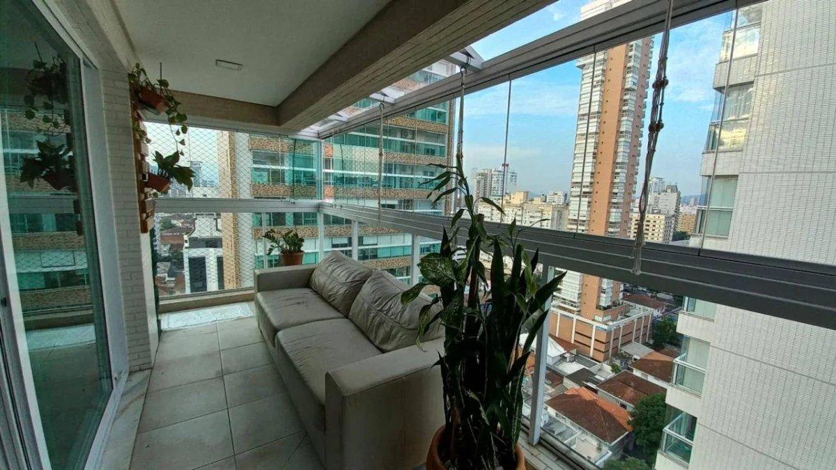 Apartamento à venda com 3 quartos, 123m² - Gonzaga,Santos
